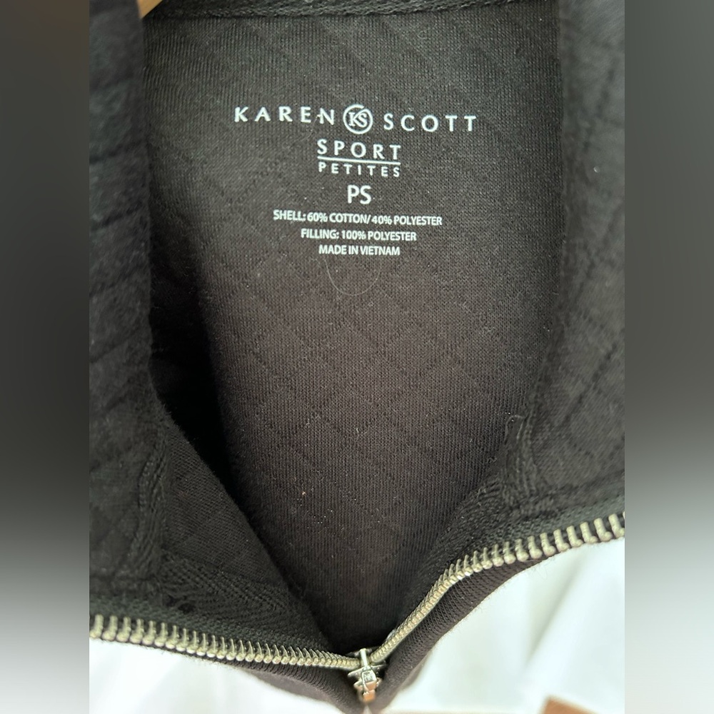 Karen Scott Sport Women’s Black Vest - Picture 2 of 7